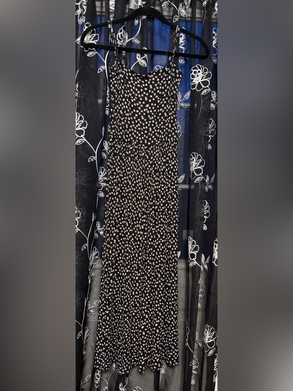 Billabong Black Jumpsuit with Floral Print